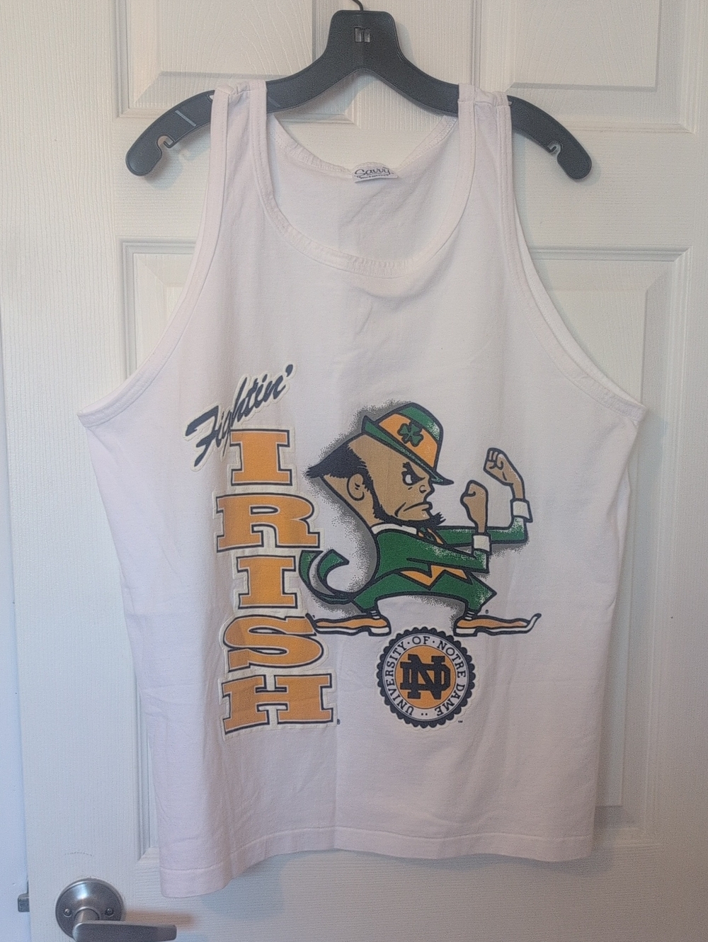 Single Stitch 90s University Of Notre Dame Fightin' Irish Tank Top